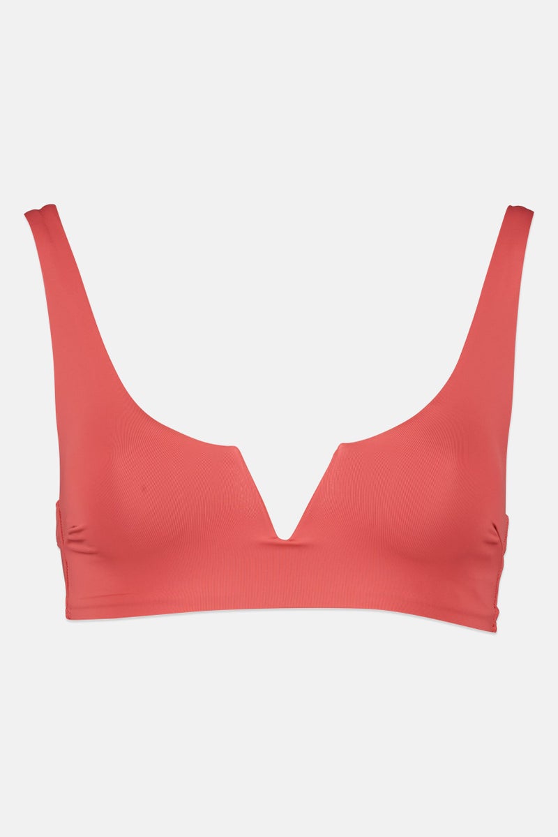 Reserved Women Plain Non Padded Bikini Top, Pink - Image 2